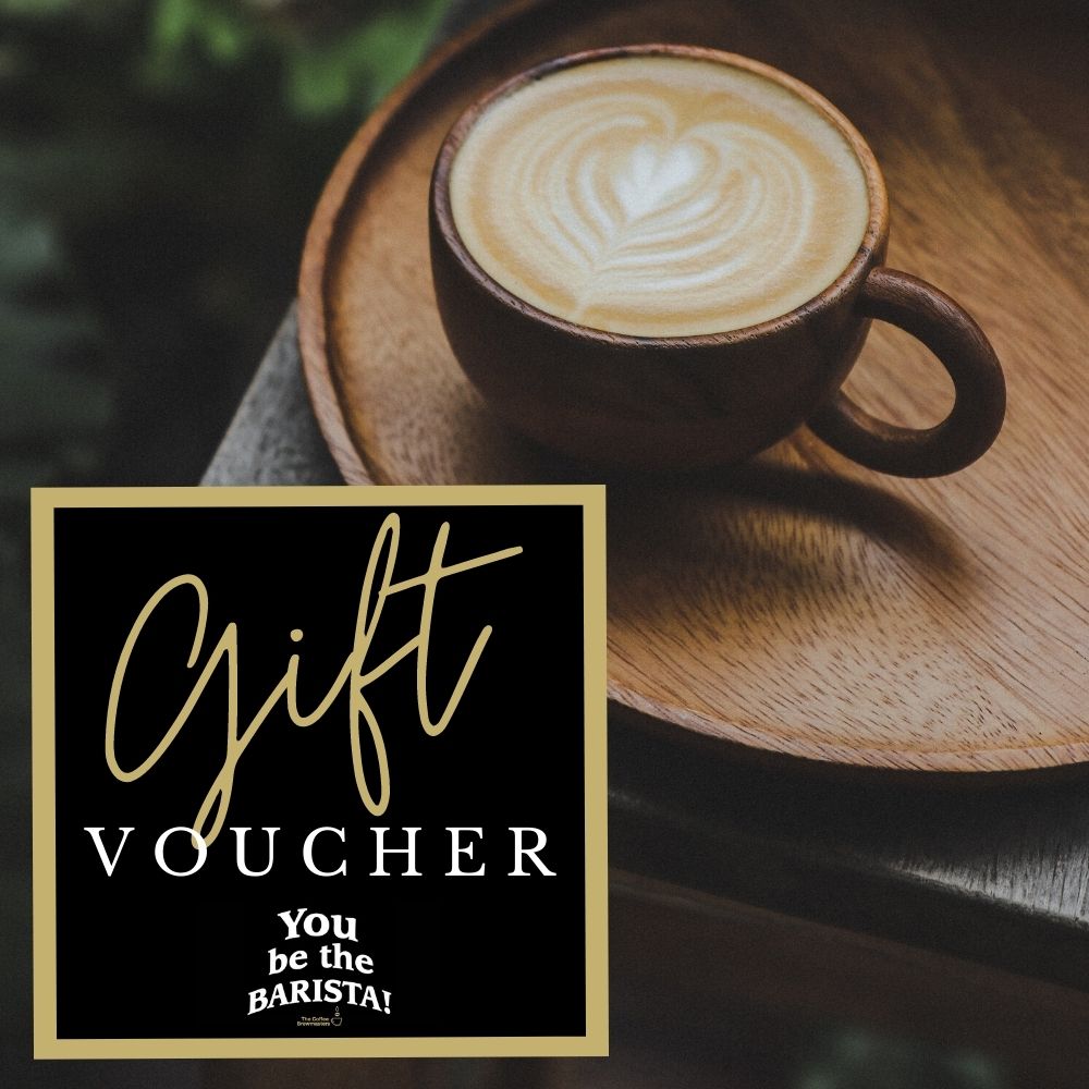 Gift cards by You be the Barista! The perfect coffee gift for any coffee lover who doesn't have a coffee machine at home or just don't want to wake up the whole house in the morning.